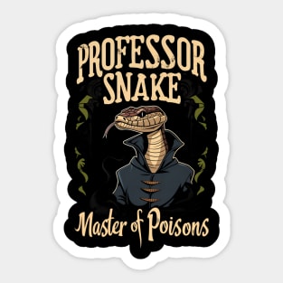 Professor Snake - Master of Poisons - Fantasy Sticker